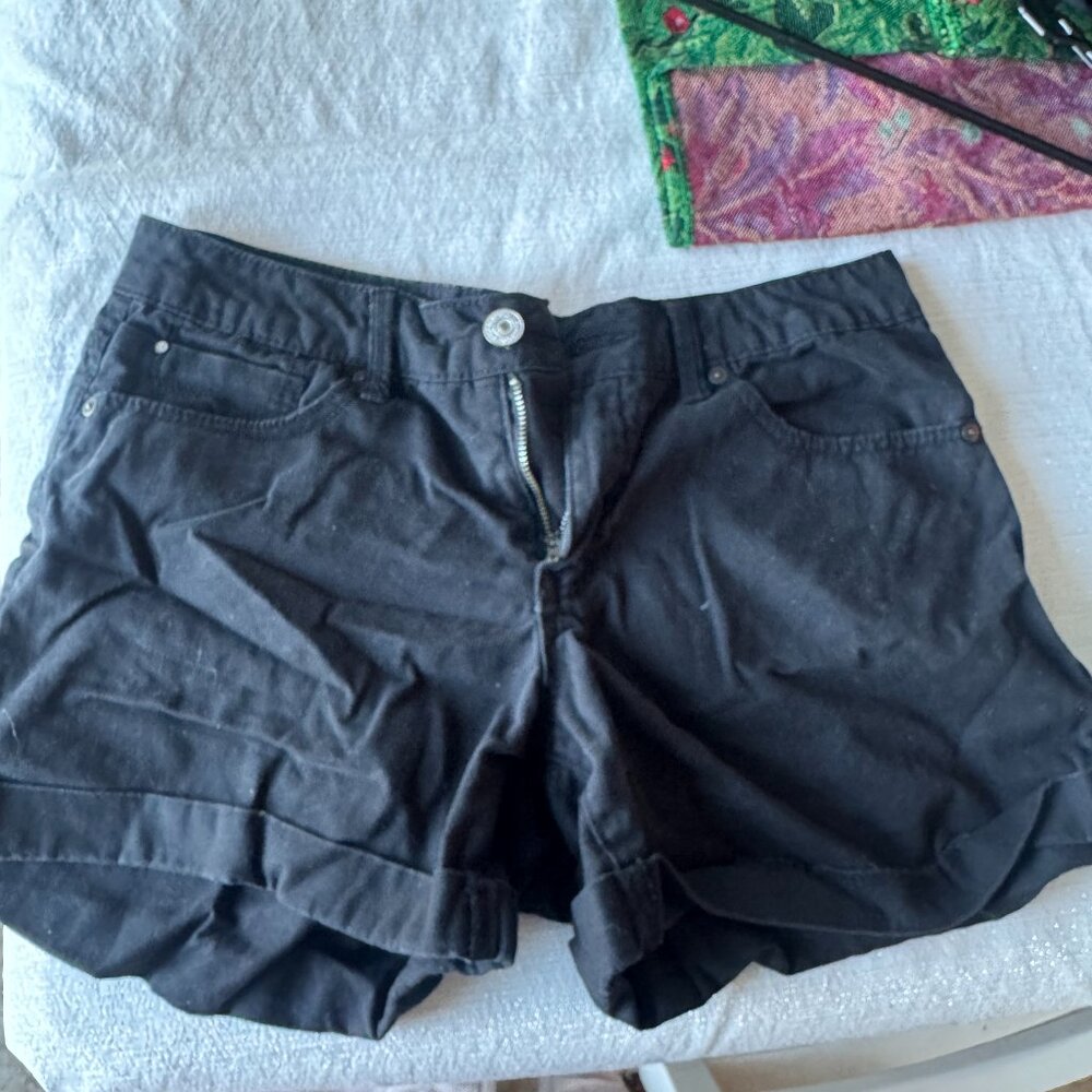 Faded Glory Black Jean Shorts